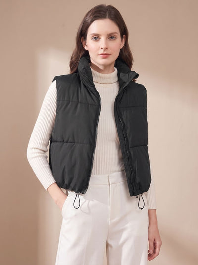 Annika | Damen Ultraleichter Stehkragen Bodywarmer Kurze Steppweste