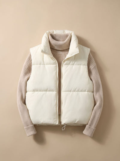 Annika | Damen Ultraleichter Stehkragen Bodywarmer Kurze Steppweste