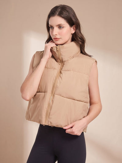 Annika | Damen Ultraleichter Stehkragen Bodywarmer Kurze Steppweste
