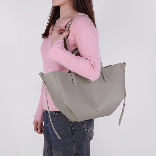Marlene | Damen Vintage Kunstleder Tote Bag Große Schultertasche