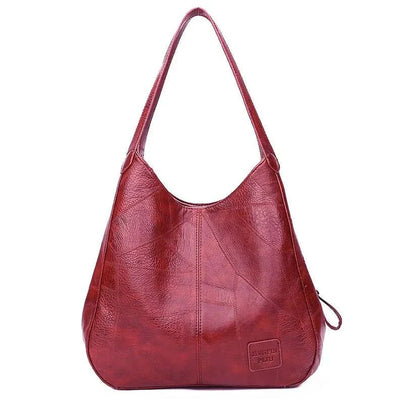Lena | Damen Vintage Leder Schultertasche Hobo-Stil geräumig