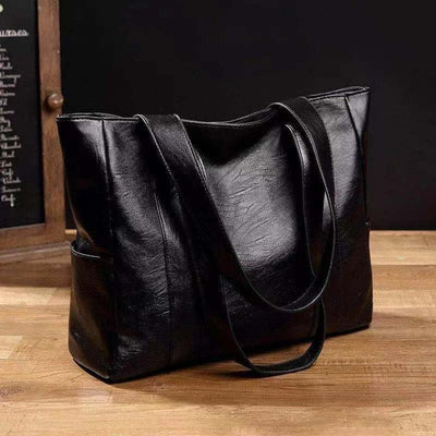 Elisabeth | Damen Vintage Leder Tote Bag Große Kapazität Klassische Schultertasche