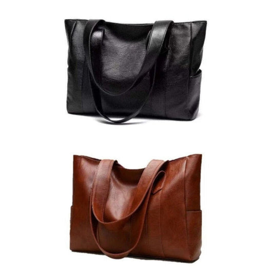 Elisabeth | Damen Vintage Leder Tote Bag Große Kapazität Klassische Schultertasche
