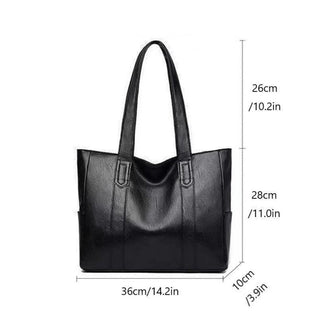 Elisabeth | Damen Vintage Leder Tote Bag Große Kapazität Klassische Schultertasche
