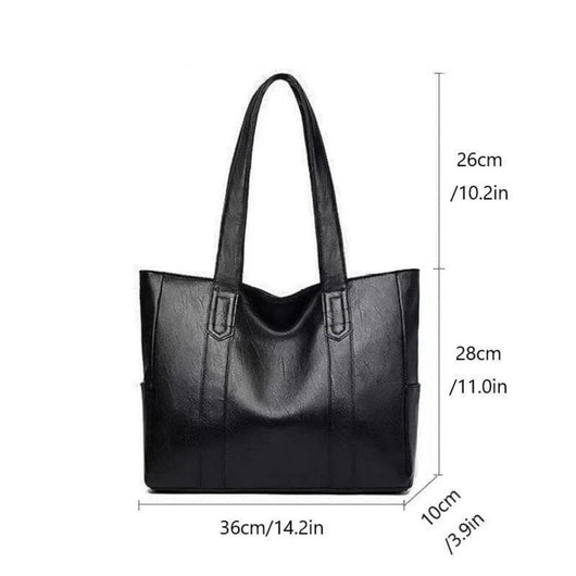 Elisabeth | Damen Vintage Leder Tote Bag Große Kapazität Klassische Schultertasche