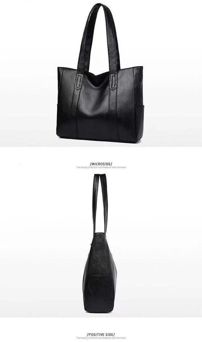 Elisabeth | Damen Vintage Leder Tote Bag Große Kapazität Klassische Schultertasche