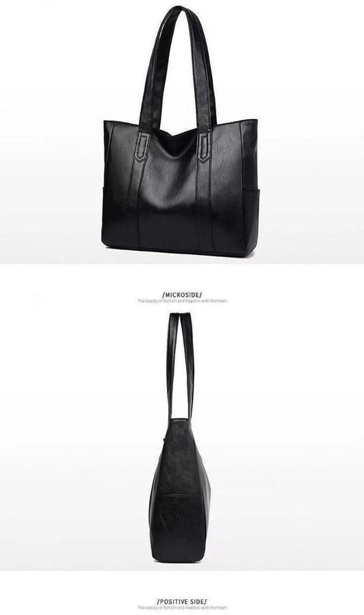 Elisabeth | Damen Vintage Leder Tote Bag Große Kapazität Klassische Schultertasche