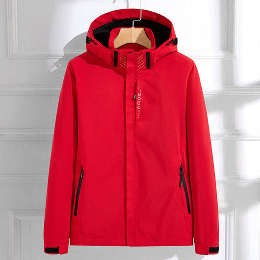 Hannah | Damen Wasserdichte Regenjacke mit Abnehmbarer Kapuze Verstellbarer Passform