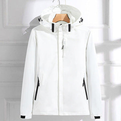 Hannah | Damen Wasserdichte Regenjacke mit Abnehmbarer Kapuze Verstellbarer Passform