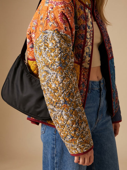 Charlotte | Damen Winterjacke Gesteppt Bunt Mehrfarbig Übergangsjacke