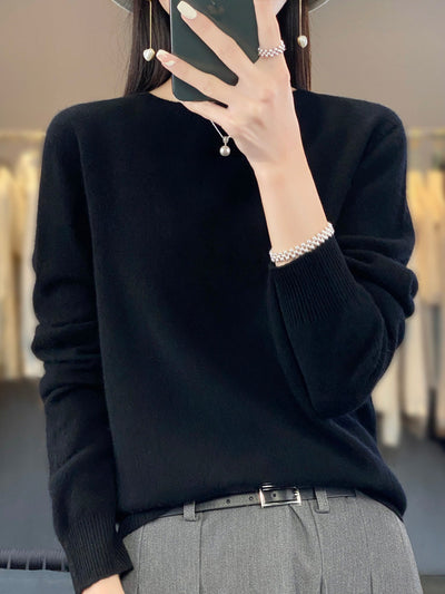 Kirsten | Damen Klassischer Strickpullover mit Langarm