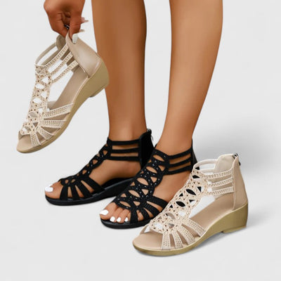 Mindy Bequeme Flache Sandalen