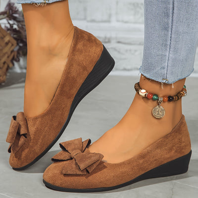 Maisie Wildleder Ballerinas mit Schleife