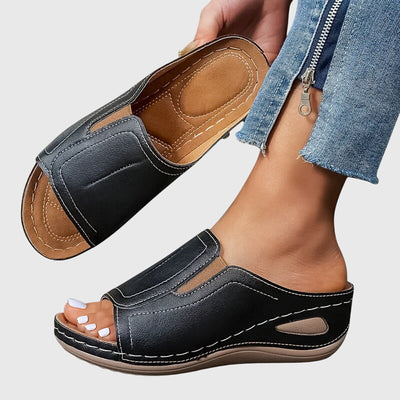 Aretha Bequeme Flache Sandalen