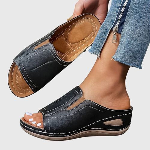 Aretha Bequeme Flache Sandalen