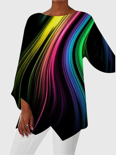 Alayah Elegantes Rundhals-Top