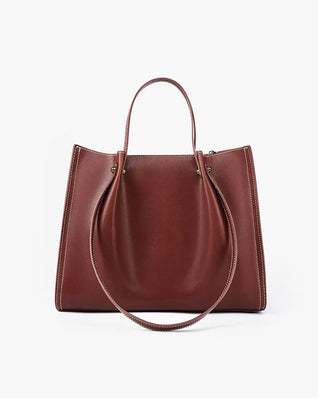 Marie | Elegante Vegane Leder Tote Bag Minimalistische Schultertasche