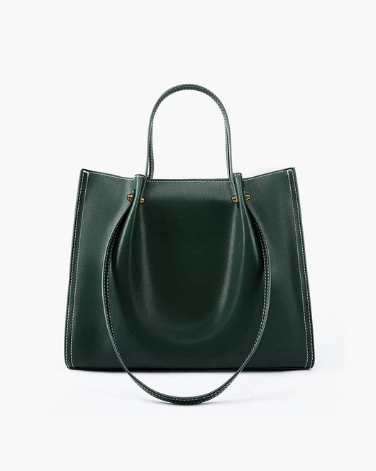 Marie | Elegante Vegane Leder Tote Bag Minimalistische Schultertasche