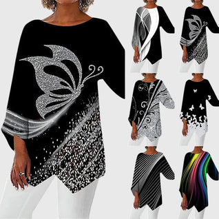 Alayah Elegantes Rundhals-Top
