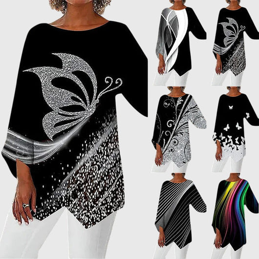 Alayah Elegantes Rundhals-Top