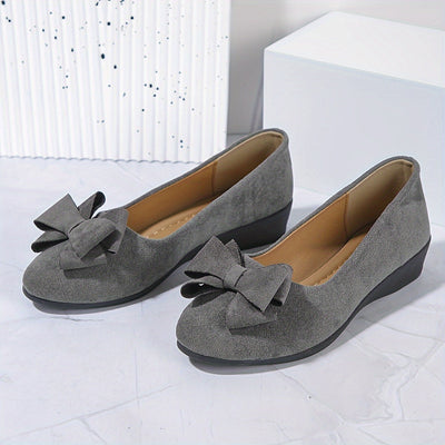 Maisie Wildleder Ballerinas mit Schleife