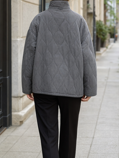 Aldridge quilted utility jacket, back view