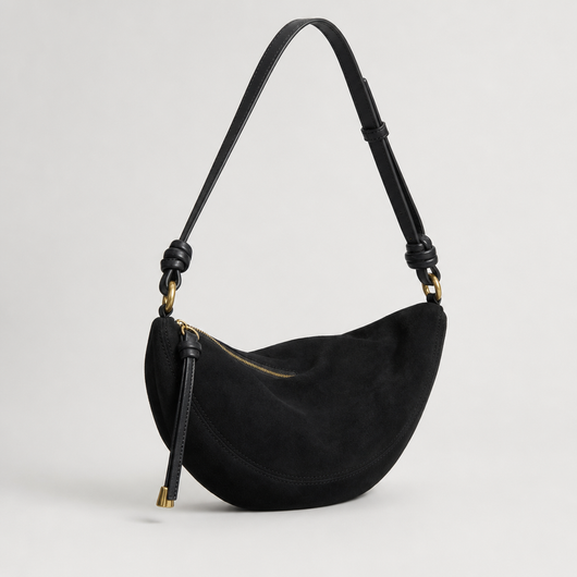 Ottershaw Suede Sling in black