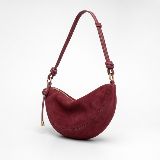 Ottershaw Suede Sling in wine red