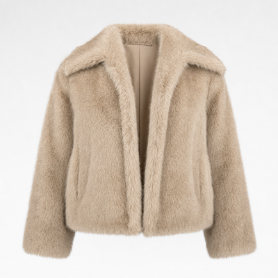 Glenmore Faux Fur Coat in beige
