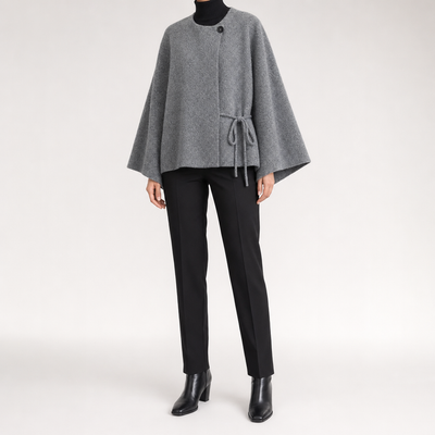 Lindale Kimono Knit Jacket worn, front