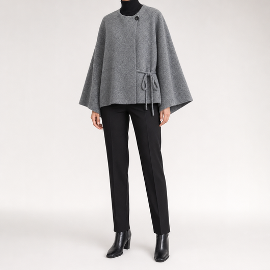 Lindale Kimono Knit Jacket worn, front