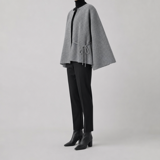 Lindale Kimono Knit Jacket worn, side