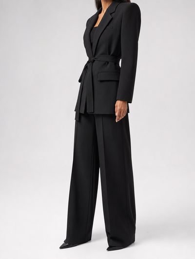 Rothwell Belted Oversized Blazer worn, side