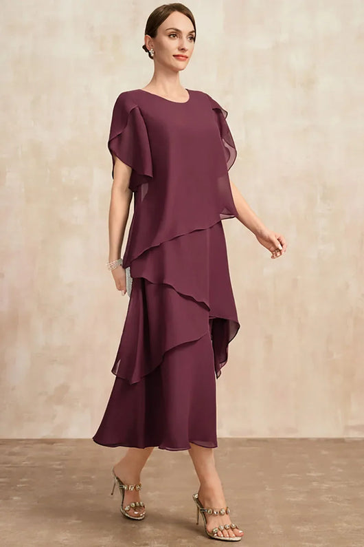 Emilia | Damen Weiches Klassisches Chiffon Kleid