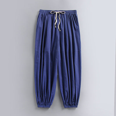 Riviera Weite Leinenhose im Palazzo-Stil