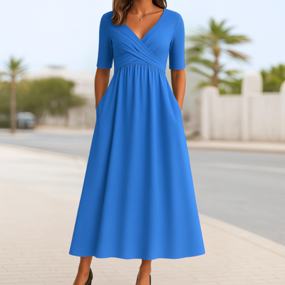 Celeste | Wickel-Midikleid – Elegantes Kleid
