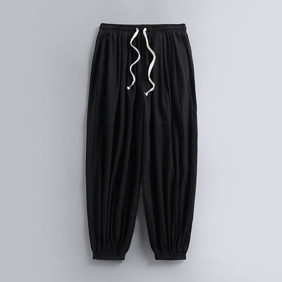 Riviera Weite Leinenhose im Palazzo-Stil