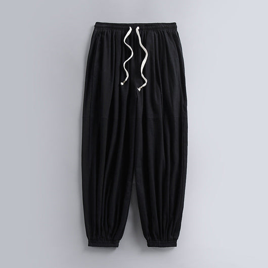 Riviera Weite Leinenhose im Palazzo-Stil