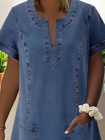 Celeste | Jeans-Kleid in A-Linie – Lässiges Kleid