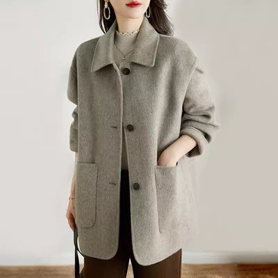 Harlow Oversized Mantel aus Wollmischung