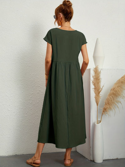 Camille | Maxikleid mit Smok-Details – Lässiges Sommerkleid