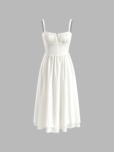 Celeste | Midikleid mit dünnen Trägern