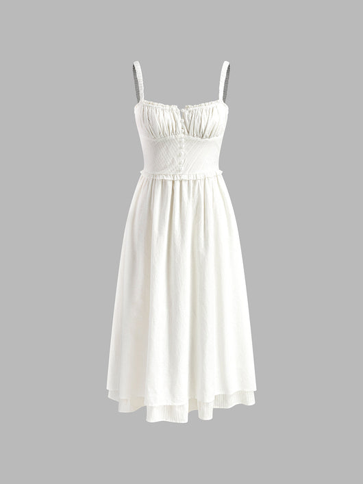Celeste | Midikleid mit dünnen Trägern