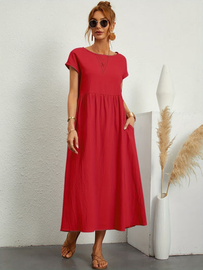 Camille | Maxikleid mit Smok-Details – Lässiges Sommerkleid