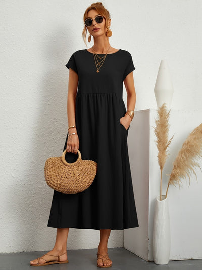 Camille | Maxikleid mit Smok-Details – Lässiges Sommerkleid