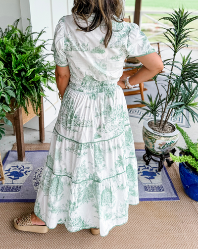 Eliana | Bedrucktes Stufen-Maxikleid – Lässiges Kleid