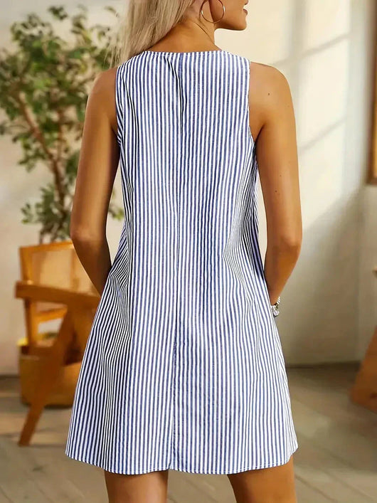 Seraphina | Gestreiftes Minikleid – Lässiges Sommerkleid