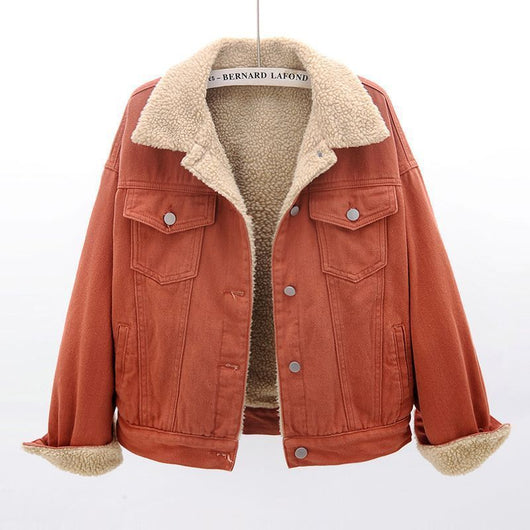 Brennan Jeansjacke mit Sherpa-Futter