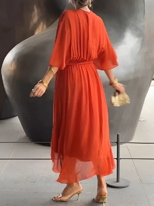 Sylvia | Wickel-Midikleid – Lässiges Kleid