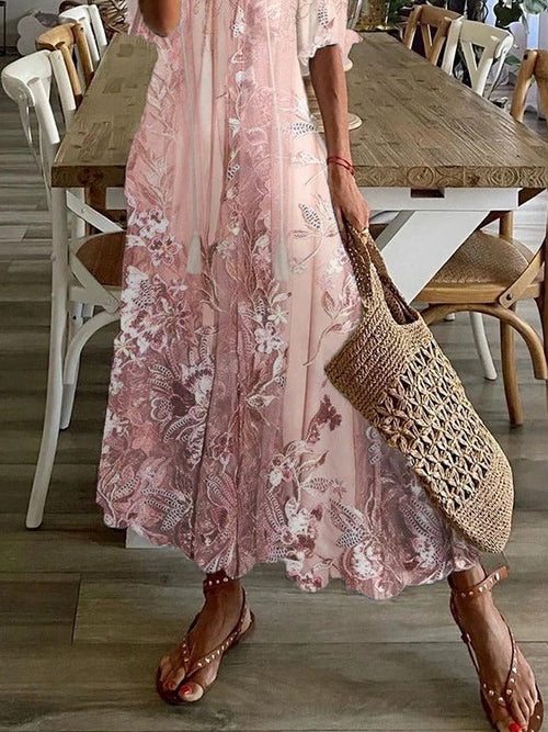 Seraphina | Geblümtes Maxi-Sommerkleid